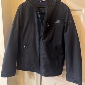 Tommy Hilfiger Men's Black Warm Wind Resistance Coat Size Medium NWOT